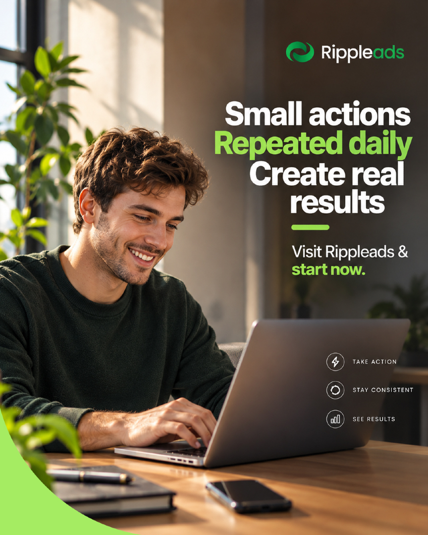Rippleads1's tweet photo. A lot of people wait for something big to change their life…
 And ignore the small things that already can.
What’s one simple thing you’ve been ignoring?

👉 Visit Rippleads and start small, start smart
#Rippleads #StartSmall #SmartMove https://t.co/YbRbfeSum1