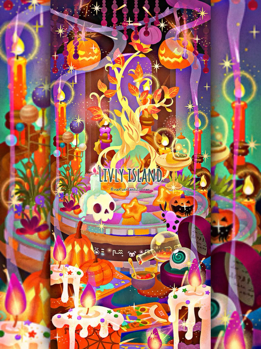 nekoshimacocomi's tweet photo. 🎃💀✞👻🍬🌙✞🍭🎃

 #リヴリー  #リヴリーレイアウト https://t.co/xulFkCh6bm