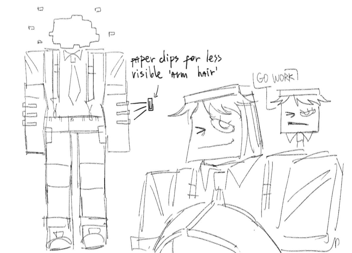 shmyp_ko's tweet photo. bad at drawing right now but i tried making my own fem presenting honcho https://t.co/X5U55bFxbk