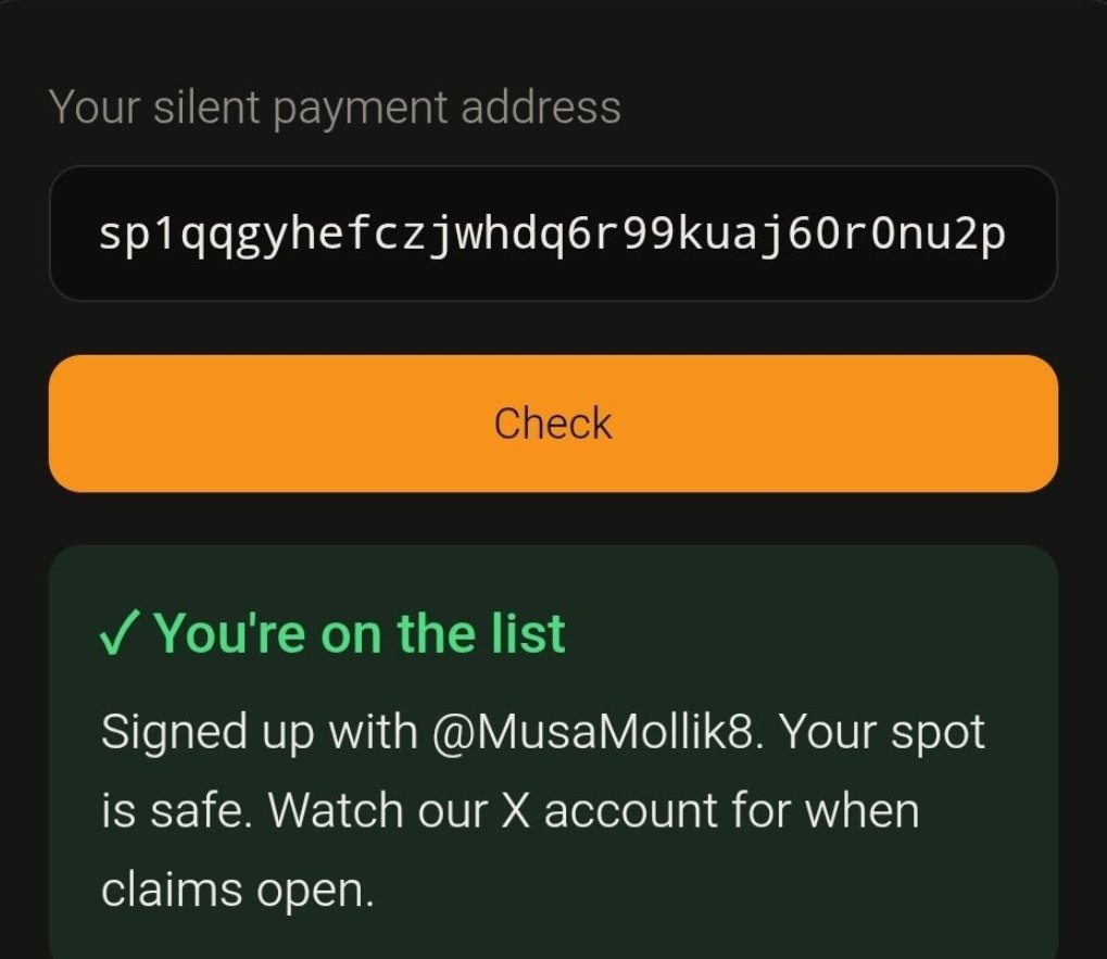 FreesAirdrop's tweet photo. $SHHHHH LIVE!

🪂 After bot &amp; fake account filtering, some spots are now available  If you have joined the airdrop before, check your address now. 

📷 Check Eligibility : https://t.co/hUvo79mx8c

📷@Airdrop_Farming for more early crypto guides &amp; updates

#Airdrop  #Crypto #ETH https://t.co/hEYHoG0lSk