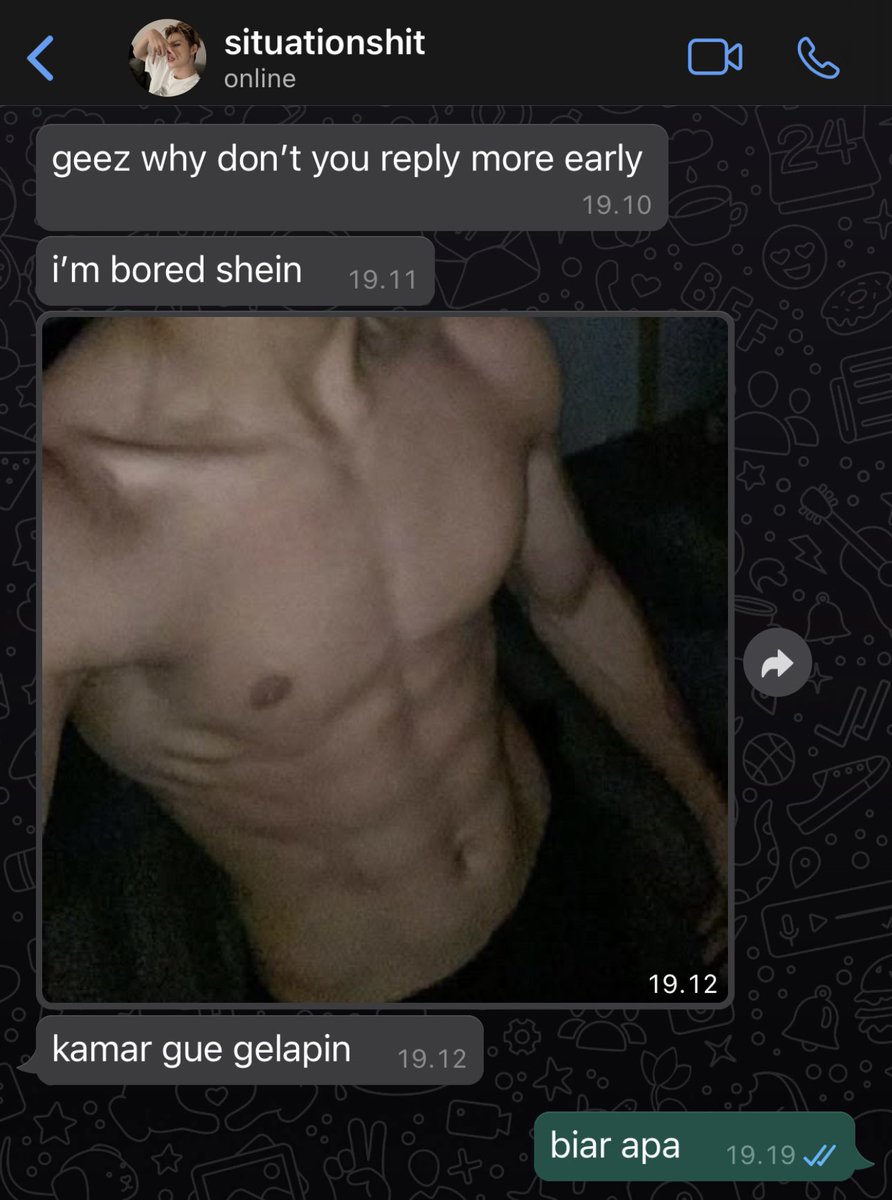 xemwrites's tweet photo. #niksun four tweets au #sunki π
CW β οΈ vulgar pics
vidcall sonoan dikit
β kegiatan orang ditinggal ldr situationshipnya apa ya? https://t.co/oweATmgrlQ