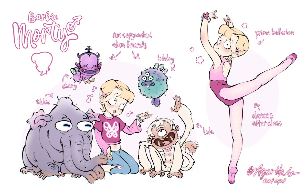 agerblade_'s tweet photo. Barbie Morty 2/2 🗣️💮 #mortysummercamp #msc #mscoc https://t.co/eQJS9eZlN4
