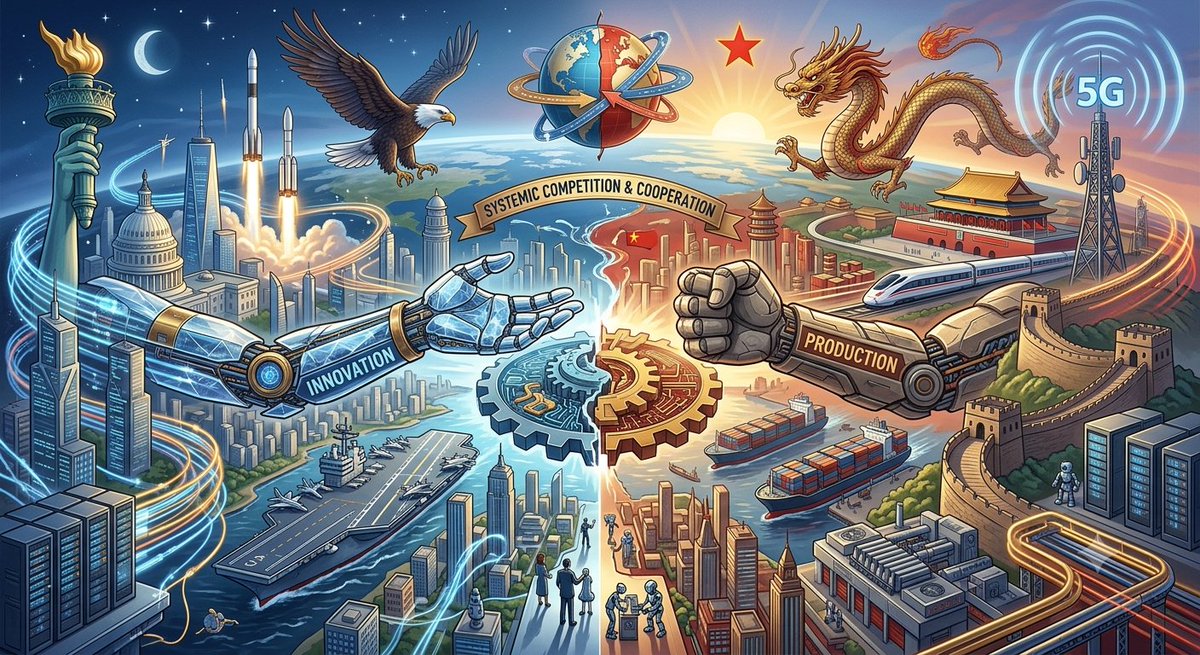 utkarshxog's tweet photo. A year ago, Chinese AI models were <15% of usage on OpenRouter.

Today: 54%.

The US is winning the "who has the smartest model" race.
China might be winning the "who actually gets used" race.
Open weights > closed walls, apparently. https://t.co/n5A59poDrY