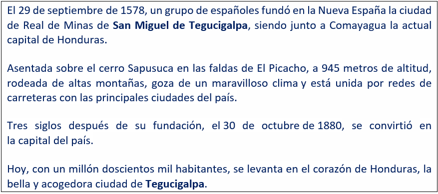 javierleoncio49's tweet photo. El 29 de septiembre de 1578, hoy hace 448 años, los españoles fundaron en la Nueva España, la ciudad de Real de Minas de San Miguel de Tegucigalpa. @hondurastips,@canaturh504,@diarioelheraldo,@UNAHoficial,@HCHTelevDigital,@hondurasnespana,@EmbEspHonduras,#TEGUCIGALPA,#Honduras https://t.co/JLwG6W6ESN