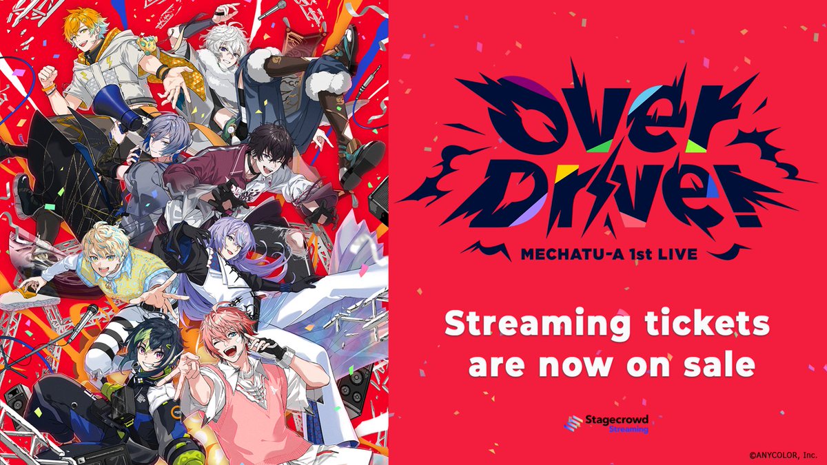 nijisanji_app's tweet photo. ／
#MECHATUA_1stLIVE
Overseas Streaming Ticket Information🎫
＼

We are pleased to announce that Streaming Tickets are now available on Stagecrowd✨

🔽Tickets On Sale
https://t.co/rbbppX3frI

🔽Inquiry
https://t.co/u6HYNOAcpc

🔽Special Website
https://t.co/4U7Hok5CFB https://t.co/TwS3ke3ATd