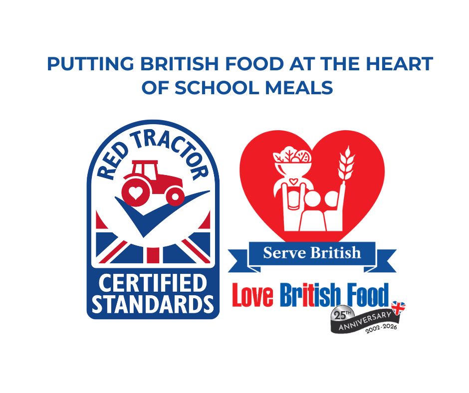 LoveBritishFood's tweet photo. What could a new era for school food mean for British farmers? 🇬🇧

Our Lead Assurance Partner @RedTractorFood explores the opportunity to put more assured British food at the heart of school meals.

👉 Read the full guest blog: https://t.co/ncB4zPDPKU

#BritishFoodFortnight #LoveBritishFood #BritishFood #SchoolFood #PublicSectorCatering #Publicsectorcateringalliance #BritishFarmers