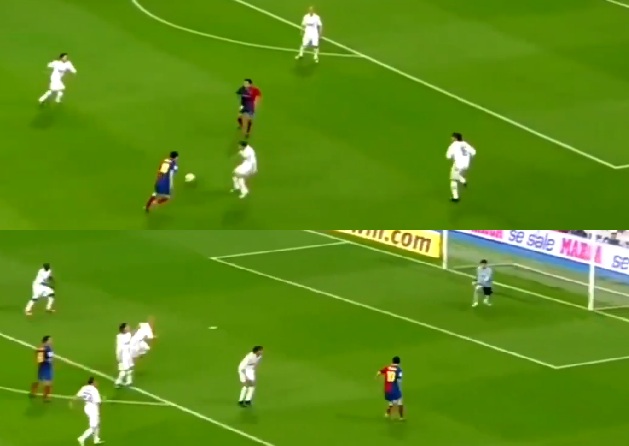 Footballneerwin's tweet photo. This just proves the point how bad was Madrid vs Barcelona if they let him score goals like those. He could never do it when teams were better. Teams in poor form merchant. https://t.co/iUZsjYej3t