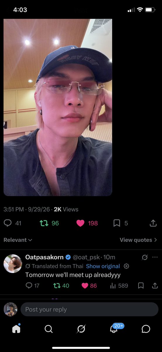 gline_xq99's tweet photo. i just can’t with this two, don’t separate them 😩💜

#BoatOat #THUR
#BoatYongyut #Boat
#OatPasakorn #Oat https://t.co/d3HTOqj2pF