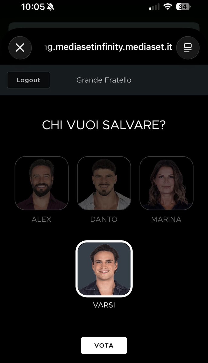 scazZzata's tweet photo. Buongiorno fate la cosa giusta, votate Varsi (e anche mamma Marina)
#gfvip https://t.co/YhvYxdZ47x