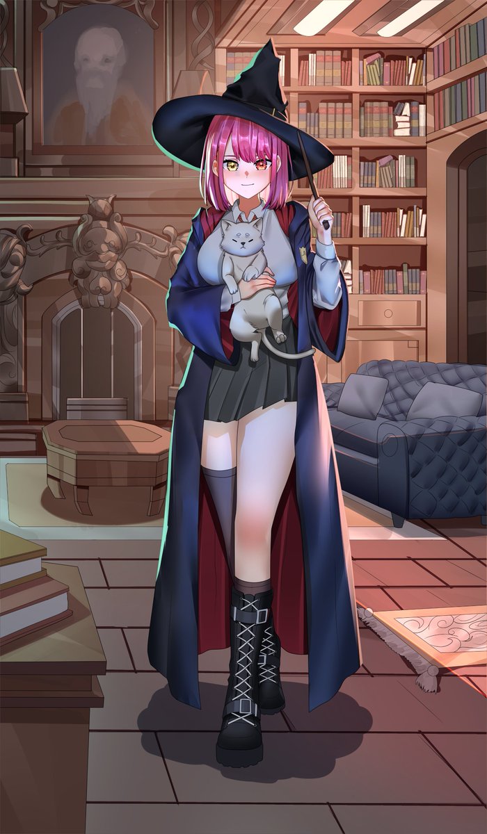 Schizuann's tweet photo. Witch mode: ON 
Anyone ready for "Defence Against the Dark Arts" class :p

#GetMarine #artmoots https://t.co/Oz4RytFCZ3