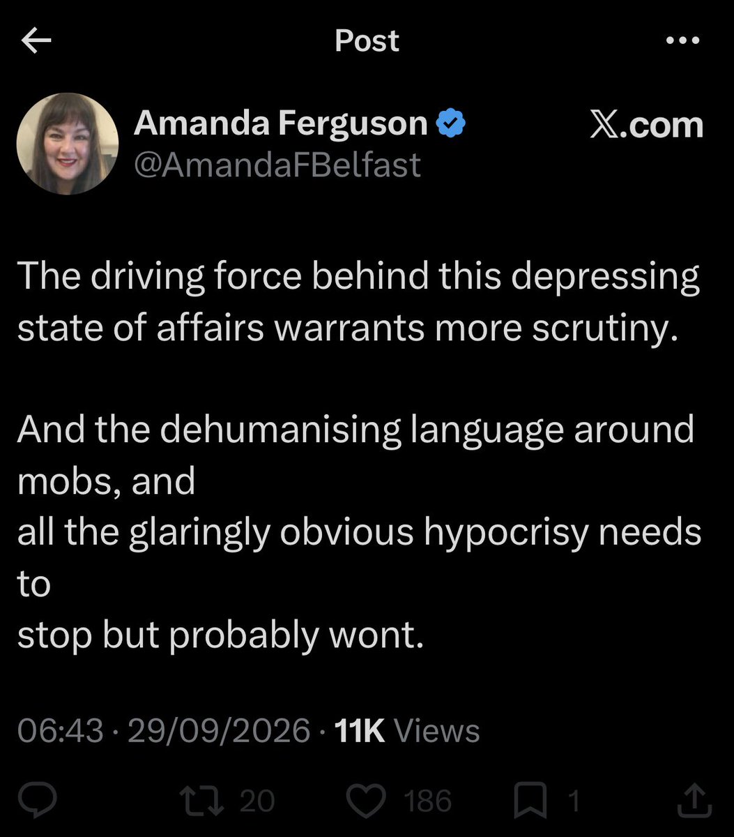 DiscipleElland's tweet photo. Leading local journalist Amanda Ferguson has publicly stated this morning that the "Driving Force" behind this current Drumcree Dispute "warrants more scrutiny". 

She is referring of course to Jamie Bryson.  For the past year or more Bryson has persuaded leading Unionist Party's - and the DUP (in particular) to embark on a course of action which has led us to this point.  

There has never been a full-scale (and proper) journalistic investigation into Jamie Bryson.   Who funds him? What exactly are his sources of income?   What exactly are his links and access to the DUP and TUV?  Does he have any links to Loyalist Paramiltaries?  If so, what are they?  

It is long overdue that the local Press/Media took a serious look at an individual who has had a very destabilising effect on the entire political process here.  He is currently threatening an end to the Stormont Assembly.  

Who will step forward and investigate?  That is the question...