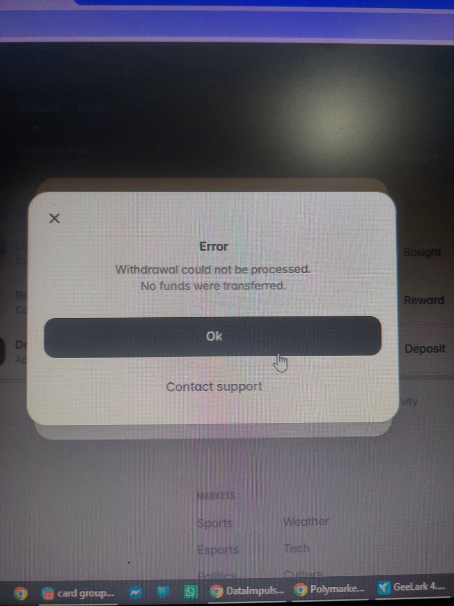NafiurAsif's tweet photo. @Polymarket My Polymarket US account is restricted and I cannot withdraw my remaining ~$851 balance. Please provide the procedure to withdraw/recover the assets held in my account. https://t.co/gwaazUsysI