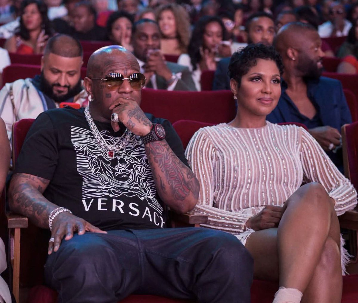 opolot_ronnie's tweet photo. BirdMan &amp; his beautiful wife Toni Braxton❤️ https://t.co/FTVuKdV2mc
