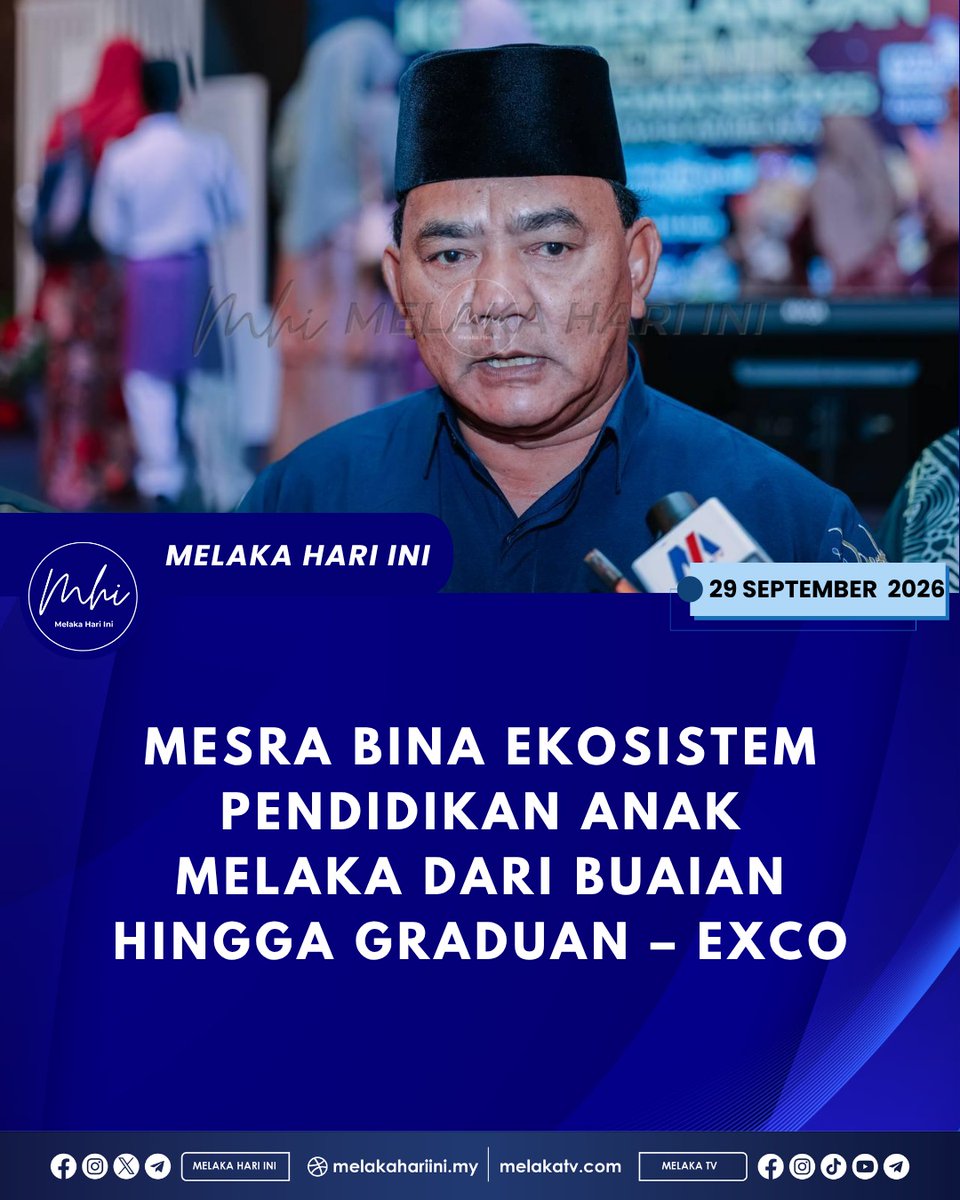 HanaSofia687's tweet photo. Melaka memperluas sokongan pendidikan melalui MeSRa, daripada bayi hingga ke peringkat graduasi.
Antara inisiatif termasuk SSPN, bantuan SPM dan STPM, tuisyen percuma serta insentif graduan.
#Melaka #Pendidikan #MeSRa #Malaysia https://t.co/meOsQcPQ6p