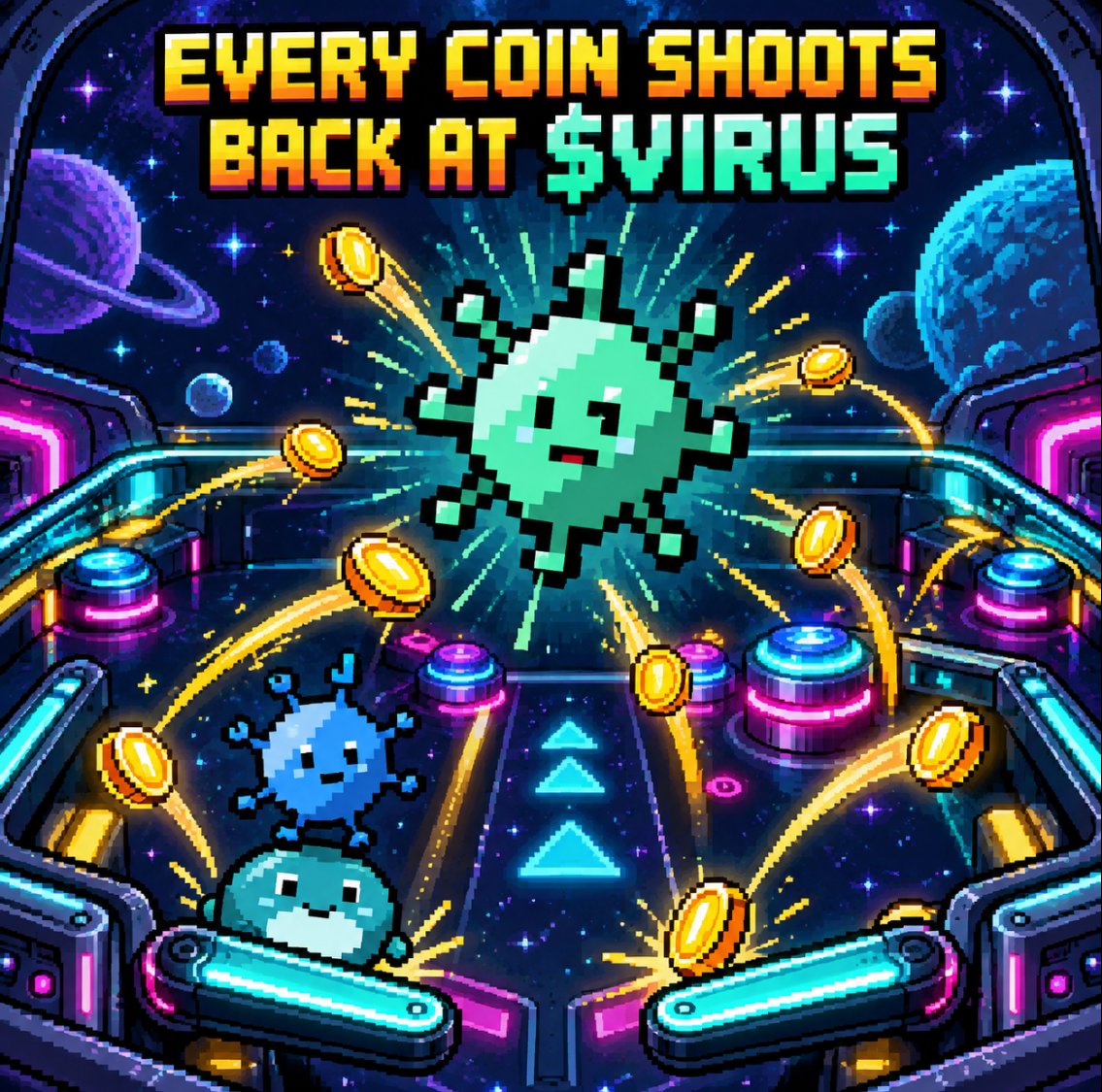 exp_virus's tweet photo. Memes were always viruses.

They spread from person to person, mutate, and either take over the timeline or die out.

$VIRUS just put that on-chain.

Releasing a video on how it works shorly. https://t.co/JxOXSG5bSC