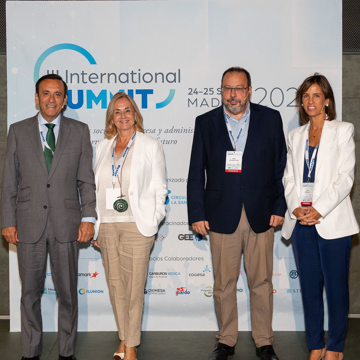 CirculoSanidad's tweet photo. ¡Exito de organización! 👏 El III International Summit finalizó el pasado viernes tras reunir en Madrid a más de 200 expertos nacionales e internacionales del sector sanitario.

Un evento que nos permitió  abordar algunos de los desafíos que afronta nuestro sistema sanitario ⇩ https://t.co/Vfx2J8Etvd