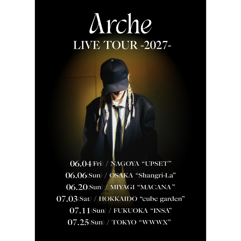 news_pia's tweet photo. 🌟#Arche🌟

全国6都市を巡る「Arche LIVE TOUR-2027-」開催🎤

📅2027/6/4(金) 📍愛知
📅2027/6/6(日) 📍大阪
📅2027/6/20(日) 📍宮城
📅2027/7/3(土) 📍北海道
📅2027/7/11(日) 📍福岡
📅2027/7/25(日) 📍東京

🎫ぴあ最速先行
～10/12(月・祝) 23:59まで抽選受付中！

⬇️お申込みはこちら