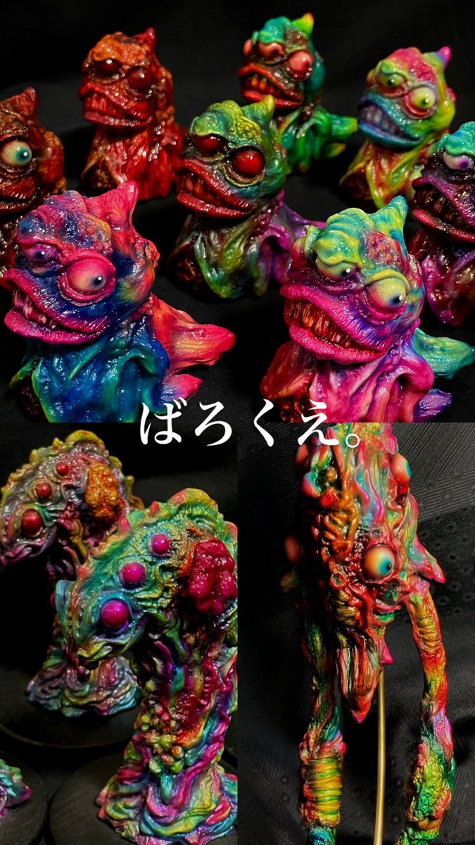 MadHorrorShow13's tweet photo. 11月14日の土曜日！
MAD HORROR SHOWのマッドなクリエイター紹介します！

ばろくえ。
@ba_ro_ku_e 

〜キモいを日常へ〜がコンセプト。
独自の色彩にて立体造型&amp;イラスト作品を展開。
都内を拠点に活動中。

X(@ba_ro_ku_e)
インスタ(@ ba8ro6)

2026.11.14の13時から新栄のVIOで会えましょう！ https://t.co/DHg0r6kF5q