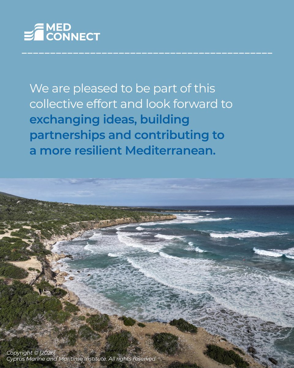 cmmicyprus's tweet photo. ⚡️Happening Now!
#CMMI is hosting the #MEDCONNECT Kick-off Meeting in Limassol, #Cyprus.
💡The meeting brings together the project’s 20 partners to align on the work plan, coordinate national hubs, explore #synergies with other Mission projects and prepare the demonstration of innovative solutions in real #coastal environments.
We are pleased to be part of this collective effort as #coordinators and look forward to exchanging ideas, building #partnerships and contributing to a more resilient #Mediterranean. 🌊
📣The MEDCONNECT public #launch will follow this afternoon. Stay tuned❗
⏱ 19:00–20:30 hrs
📍Limassol Chamber of Commerce and Industry
#MEDCONNECT #MissionRestoreOurOceanAndWaters #BlueInnovation #Mediterranean
