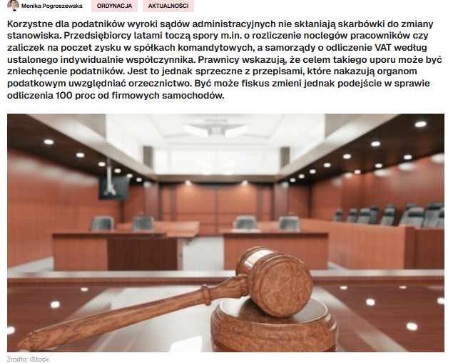 JoannaRudzka's tweet photo. W dzisiejszym PrawoPL komentuję praktykę DKIS wydawania negatywnych interpretacji podatkowych mimo ugruntowanej linii orzeczniczej sądów administracyjnych w sprawie. Dlaczego #podatnik musi przejść całe postępowanie sądowe aby dojść swojego prawa?
#podatki #firma #biznes #prawo https://t.co/XOlqMCbuuN