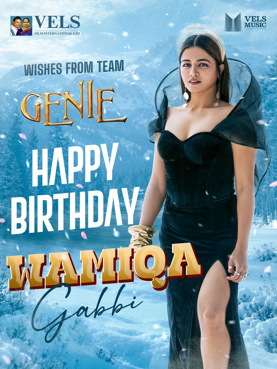 VelsFilmIntl's tweet photo. Wishing the stunning and immensely talented @iWamiqaGabbi a very Happy Birthday! 🌟
May your year ahead be as magical as #Genie. Have a blockbusting year ahead! ✨

#VelsFilmInternational #VelsMusicInternational #Wamiqagabbi https://t.co/HJs9mYcBXJ