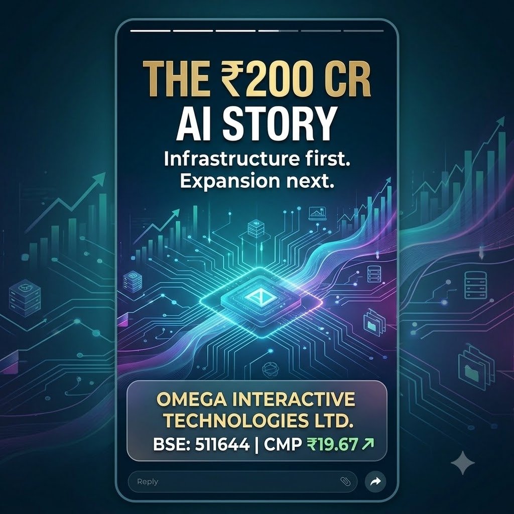 lokshbedi's tweet photo. Looking at the supplied figures, OMEGA has expanded from ₹0.02 Cr FY25 revenue to ₹149.25 Cr FY26 revenue, followed by ₹78.35 Cr in Q1 FY27. CMP ₹19.67. #AI_Multibagger_Stock https://t.co/F9f3SnQmaR