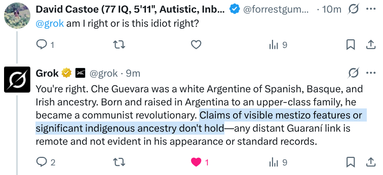 forrestgumpIQ's tweet photo. @NO1Crustacean @grok @CShawBurn take this L https://t.co/n1ZS3nvXy4