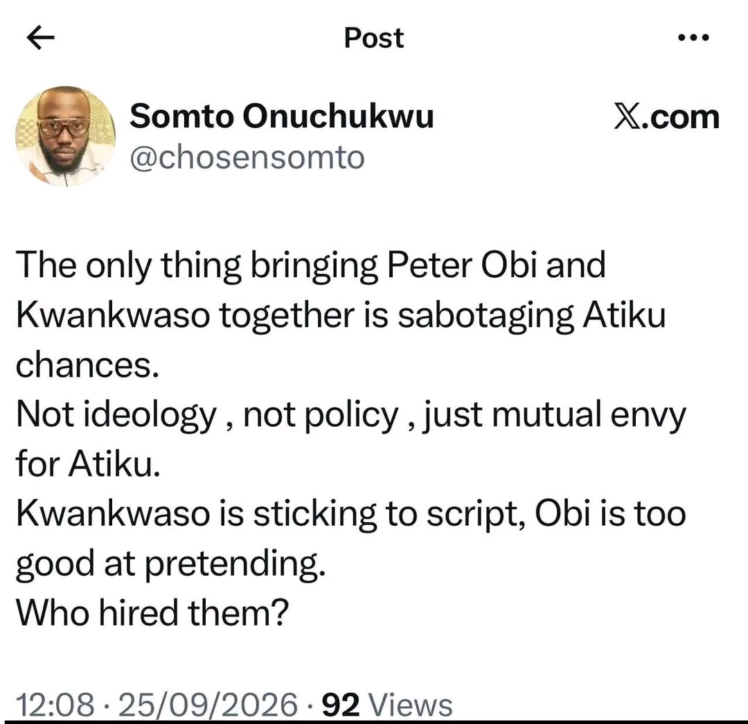 Nigerstate_ADC's tweet photo. Tinubu contracted OBJ to hire them 

We are very much aware about this strategy. 

2023 script repeated in a different dimension https://t.co/Umut4vVqy5