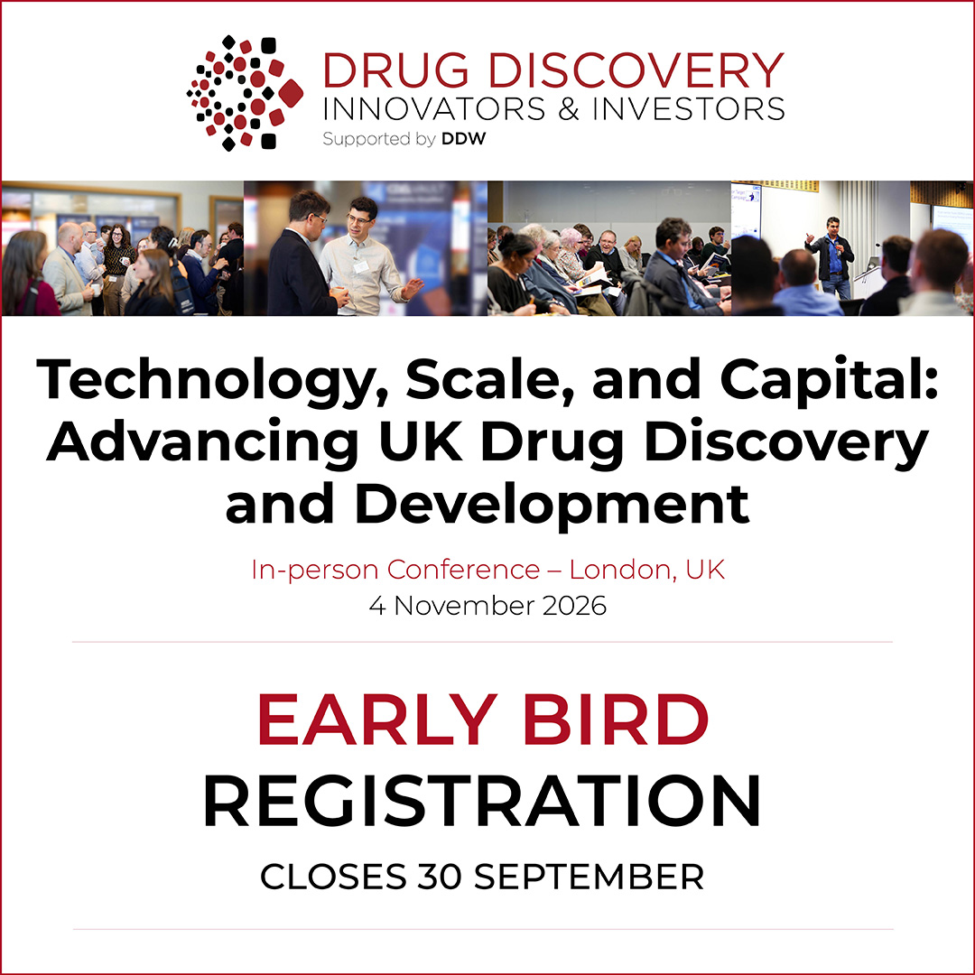 DDWJournal's tweet photo. Six reasons to register for Drug Discovery Innovators &amp; Investors UK Conference

https://t.co/DWYhm9AOrD

Follow DDW; Business insights for the global scientific community
#DDII #DrugDiscovery https://t.co/VyZTmrMQ84