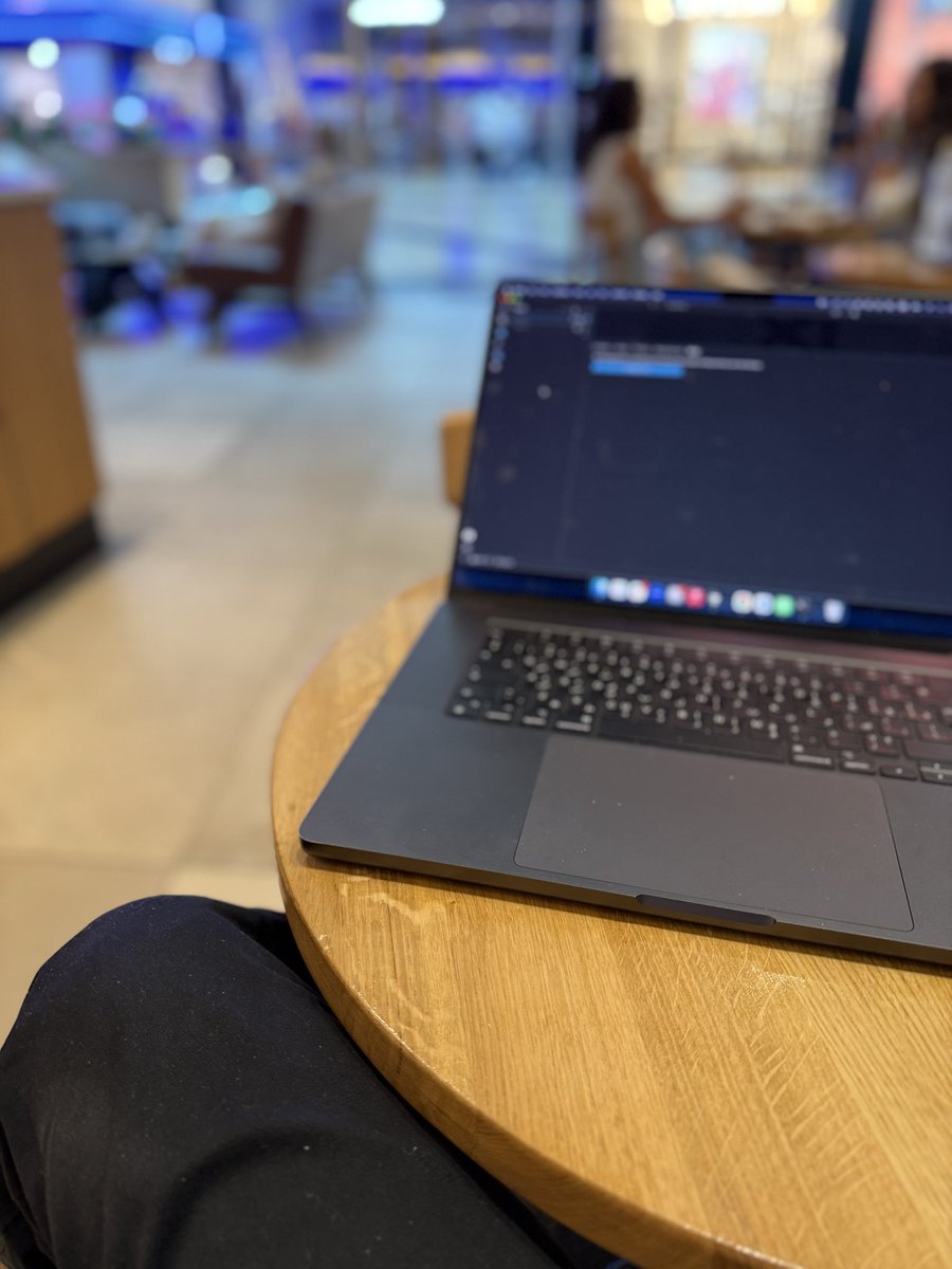 hazzyay's tweet photo. Working from a cafe today
 
Letting my codex rebuild an extension that i published last year and got me more than 3k users without me knowing or earning from it hahaha

On the other wide, working for corporate on some exciting features 

Come Join me! Let’s connect if you are in tech 
#buildinpublic