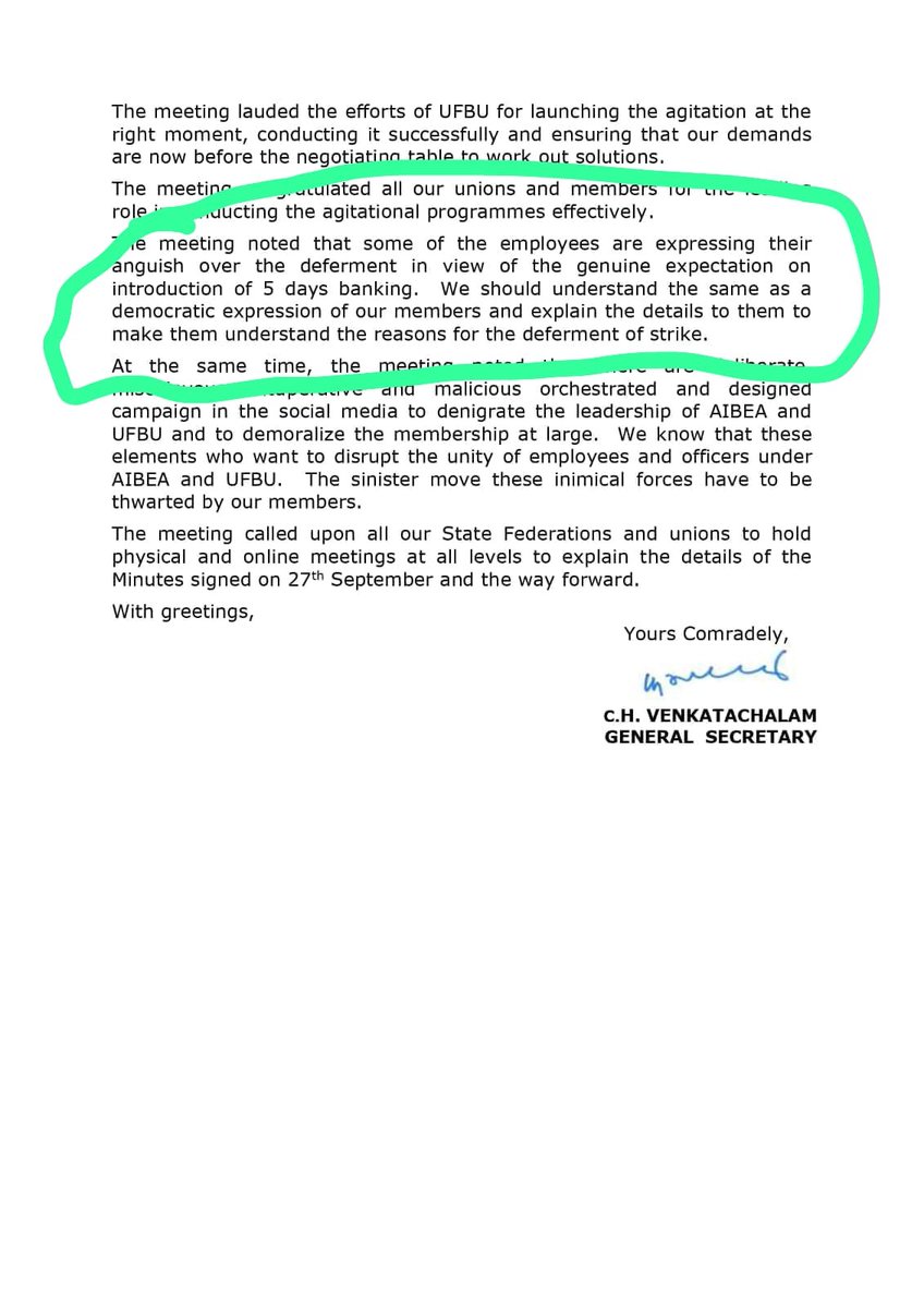 ImBansi07's tweet photo. Can anybody explain. Who will make us understand the reasons for defferment of strike.? And when.?  #BankStrike2026 #BankStrike #UFBU #5DaysBanking #5DayBankingNow https://t.co/SWUtcSyf5z