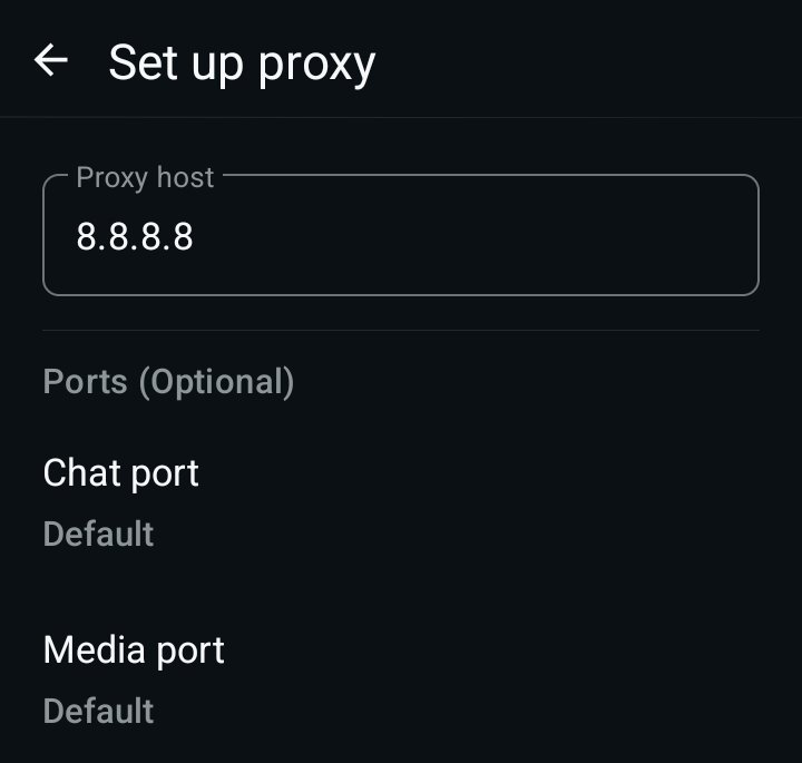 jayhemz's tweet photo. You can prevent WhatsApp from receiving messages by going to proxy in your WhatsApp settings, setting up a nonexistent IP such as 8.8.8.8, and switching the toggle on.

For some of us who want to still have access to certain conversations or have notes sent to ourselves, but don't want new messages to come in, this is your best bet. Technically keeps you off WhatsApp.

Meanwhile, you can logout in the new WhatsApp update. Just that many don't know this trick.