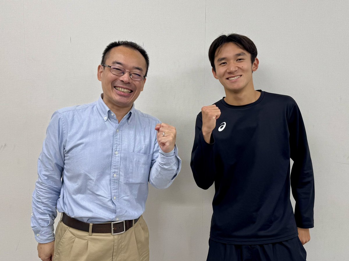 spo_joqr's tweet photo. 西村菜那子さんの新番組『#ラジオ版西村駅伝』
初回放送は10/1(木)17:50-です✨

先日國學院大學の合宿に取材にお伺いしました🏃‍♂️尾熊迅斗選手、髙石樹選手のインタビューをお送りします🎤

高橋将市アナが心を込めてお送りする『ルーキーさんいらっしゃい！』は帝京大学・松尾航希選手を紹介します！ https://t.co/w48nFHac8u