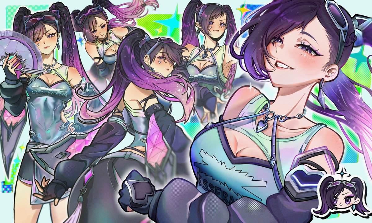 m0ney1_1204's tweet photo. ルセラアンラン描いた！

#OverwatchFanart #LE_SSERAFIM https://t.co/FMxK43byTG