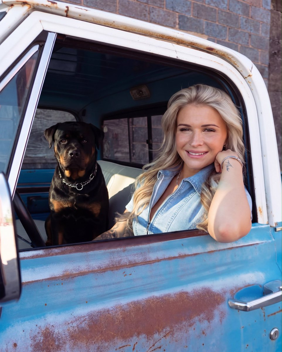 SabrinaPawxx's tweet photo. Ready to ride shotgun… or just ride? 😈
This country girl and her good boy are waiting.💖 #taboo #sabrina #beauty #dogknot https://t.co/kB1mO3LWoy