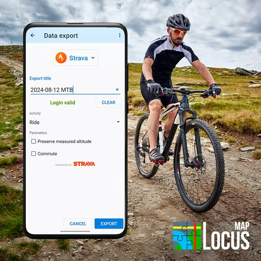 locusmap's tweet photo. Ride. Stop recording. It's already on Strava. 🚴

Locus Map's automatic export uploads your activity the second you finish — no manual export, no lost rides.

#LocusMap #Strava https://t.co/JPKv5KrxPc