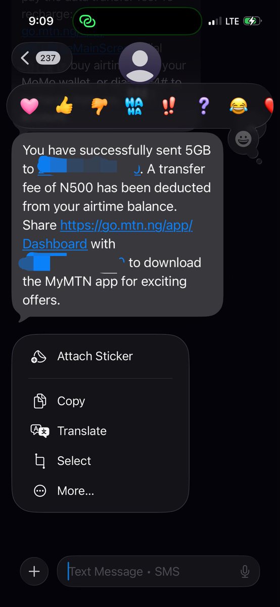 raytheedev's tweet photo. Transfer fee?? @MTNNG as how na!!! Which kind rubbish be this? https://t.co/rQQZuO3Q2G