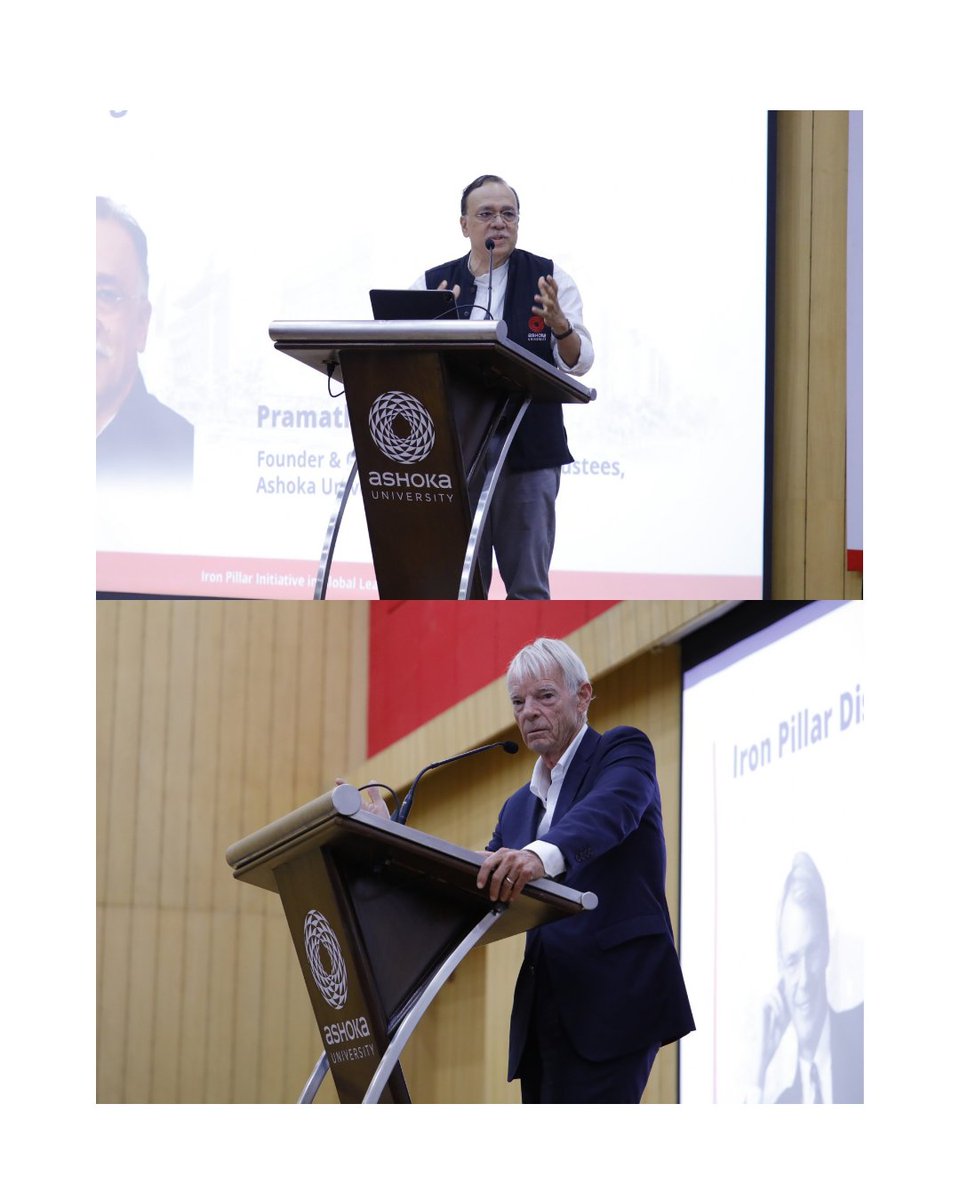 AshokaUniv's tweet photo. Ashoka University, in collaboration with Iron Pillar, launched the Iron Pillar Initiative in Global Learning (IGL), a joint initiative aimed at creating new pathways for international experiential learning, interdisciplinary education, research collaboration, and career development for students.

As part of the launch, Nobel Laureate Michael A. Spence delivered the Iron Pillar Distinguished Lecture, highlighting the importance of research and innovation in India’s evolving economic landscape and the need to create greater access to global opportunities for the next generation of talent.

The event also featured an overview of the India-Japan Economic Corridor Report by K. VijayRaghavan, Chair, Science Advisory Council, Ashoka University.