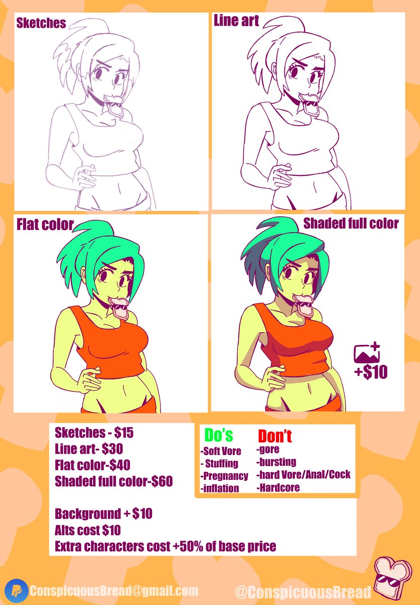 BreadBre1's tweet photo. Its that Time again!, comissions slots are now Open!🍞🍞🍞
https://t.co/YA1Kd2CUt5 https://t.co/Ev67EnGXqv
