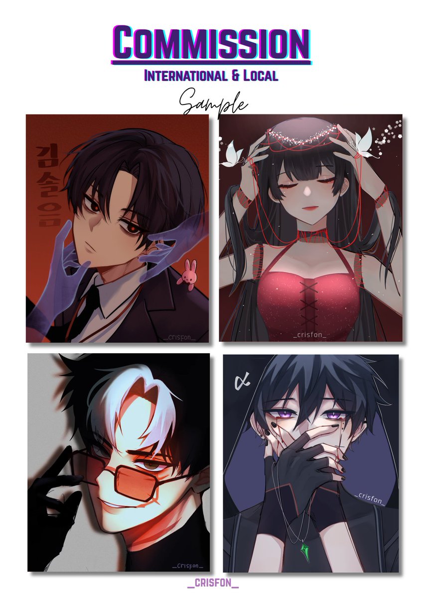 Crisfon8's tweet photo. Commission Open 💫
[🔃&amp;❤]
📍PRICELIST

Headshot : 120k /Chara
Bust up: 160k / Chara
Halfbody : 200k / Chara
Fullbody: 250k / Chara 

Commercial use 50% 

Do: 
BL/GL/Yume/Queer
Suggestive/slight gore

Don't : 
Furry 
Mecha
NSFW/Gore

Payment Via : BCA, GO-PAY, Dana, SeaBank https://t.co/gK54GS1hfZ