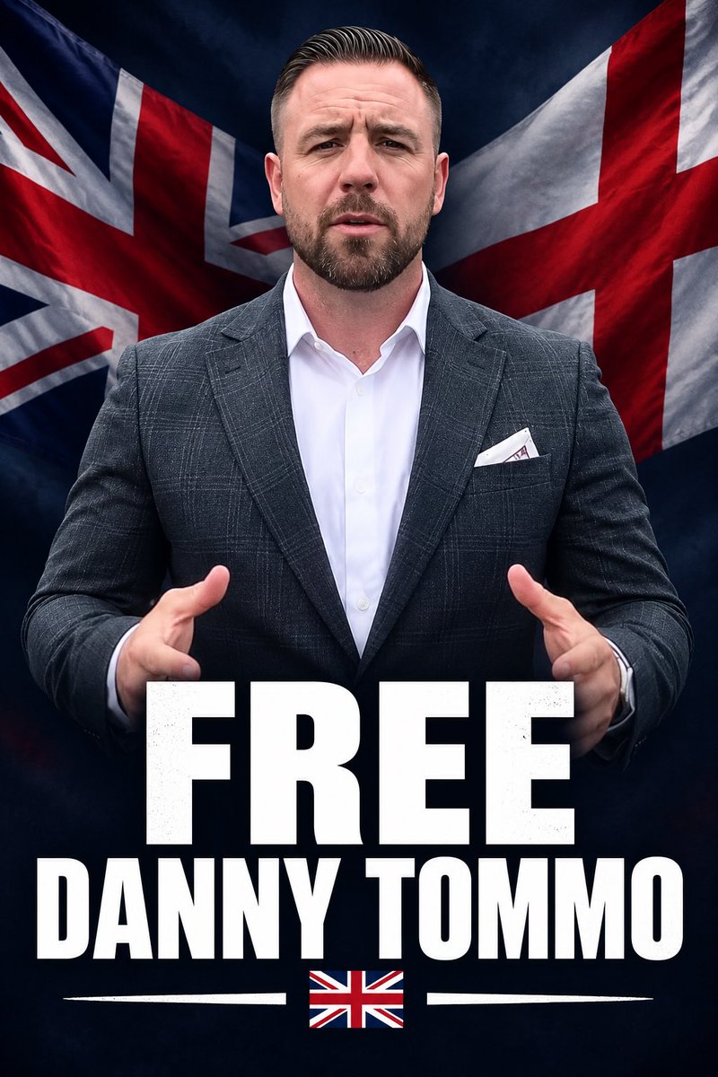 LeePheonix360's tweet photo. Free Danny Tommo 

@TRobinsonNewEra @RealDannyTommo 
#FreeDannyTommo #PatriotPlatform https://t.co/BJ1tplRvdX