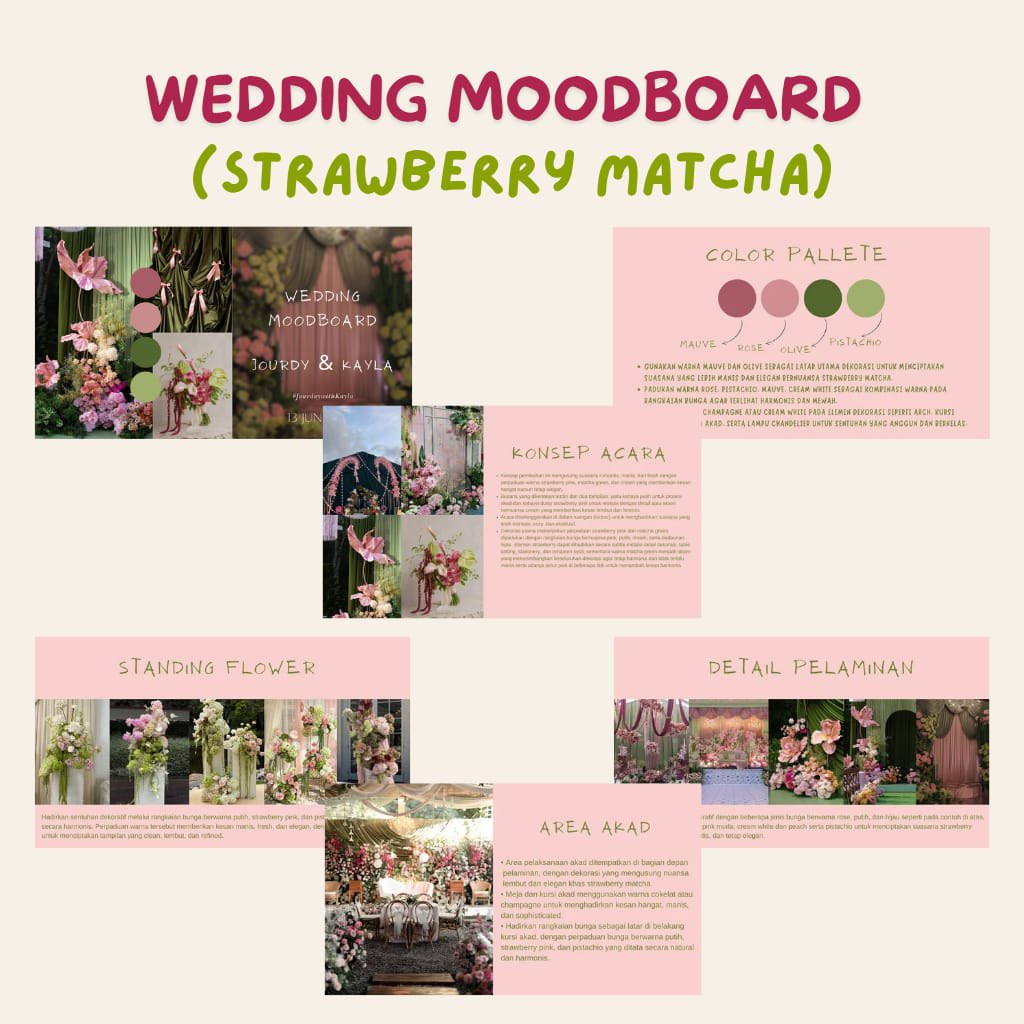kindpickss's tweet photo. POV: kamu suka Strawberry Matcha dan sekarang kepikiran, “kalau dijadiin tema wedding lucu nggak ya?” 😭🍓🍵

Jawabannya: LUCU. Apalagi kalau warna, bunga, dan dekorasinya disusun dari awal biar tetap harmonis 🤍

editable di Canva ✨
👉🏻 https://t.co/3e3h0UciEb https://t.co/s2zZRvT00q