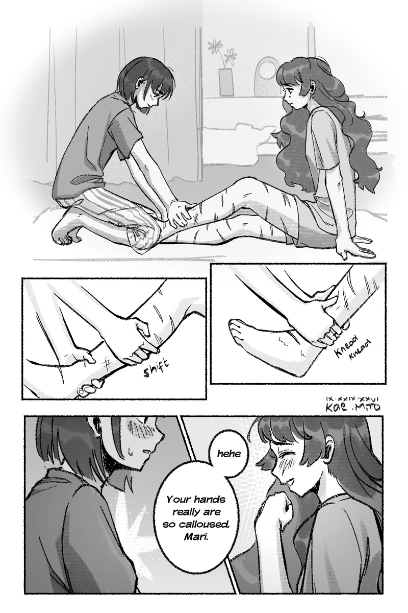 kae_miito's tweet photo. I drew a part of the confession scene in @rintubein 's laramari fic cuz it had me on such a chokehold 😭

#goodbyelara #さよならララ https://t.co/1FvwTgmNDY