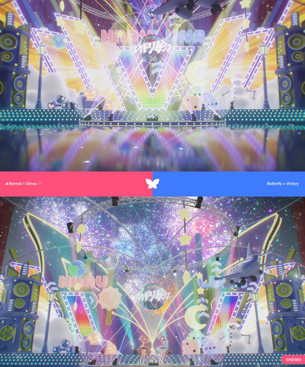 BakuYoake's tweet photo. 「Butterfly × Victory」の融合表現✍️#C4D

地面に反射した際に、蝶のシルエットが浮かび上がるような構成で制作しました。 https://t.co/dAy1j85JU0