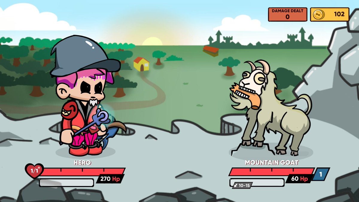 tobischna's tweet photo. ‼️ CALLING ALL CREATORS ‼️

I'll be dropping the demo of GOAT - a tiny #roguelike soon! I have a couple of preview keys available. Small creators welcome! ✨

👉 Tag your favourite creator (or yourself)

If you enjoy games like Dungeon Clawler or Overlooting, this is for you! 🩷 https://t.co/mecS3ZevKr