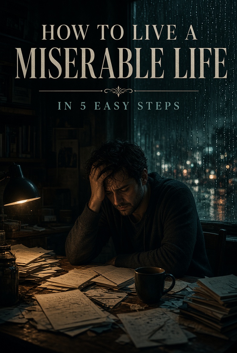 aesttics's tweet photo. How to live a miserable life in 5 easy steps: https://t.co/XQGzu3Ifzz