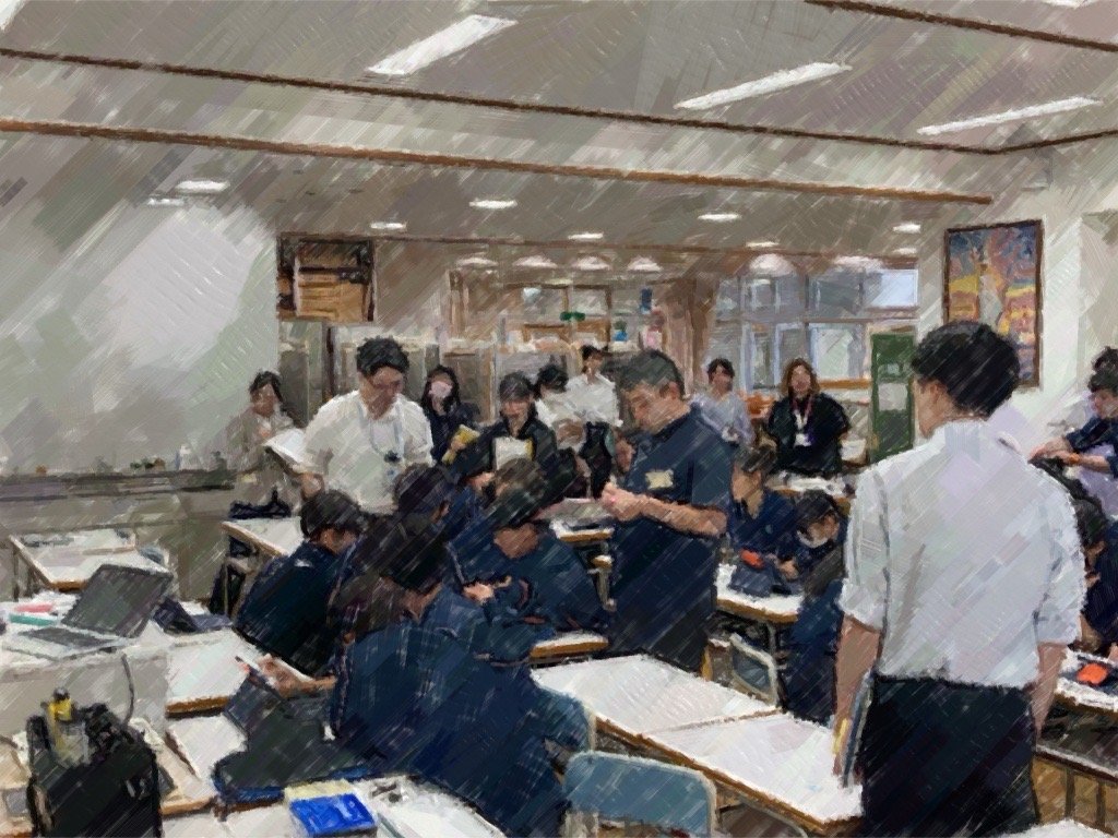 roppongi_jhs's tweet photo. 🎨東京教師道場（図画工作・美術班）授業研究🎨
班テーマ「児童・生徒の意欲を引き出す導入の工夫」 を目指した授業🐈生徒たちは主体的に取り組み、自分の考えを広げたり深めたりする姿が見られました。
授業後は約２時間の協議会😲
先生方も、よりよい授業づくりを目指して日々学び続けています📚✌ https://t.co/uaT1dhIUCC