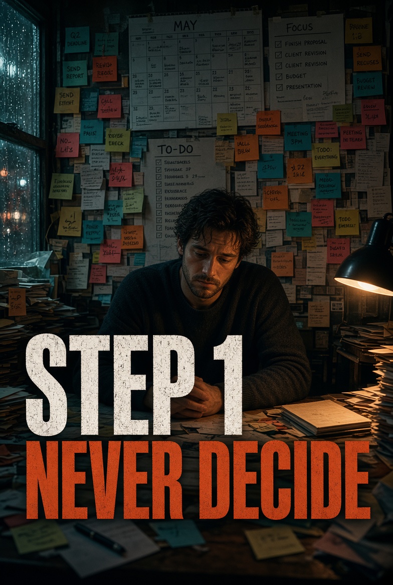 aesttics's tweet photo. 1. Don’t decide. Spend tons of time planning and thinking, very little doing. https://t.co/akSciVkOuT