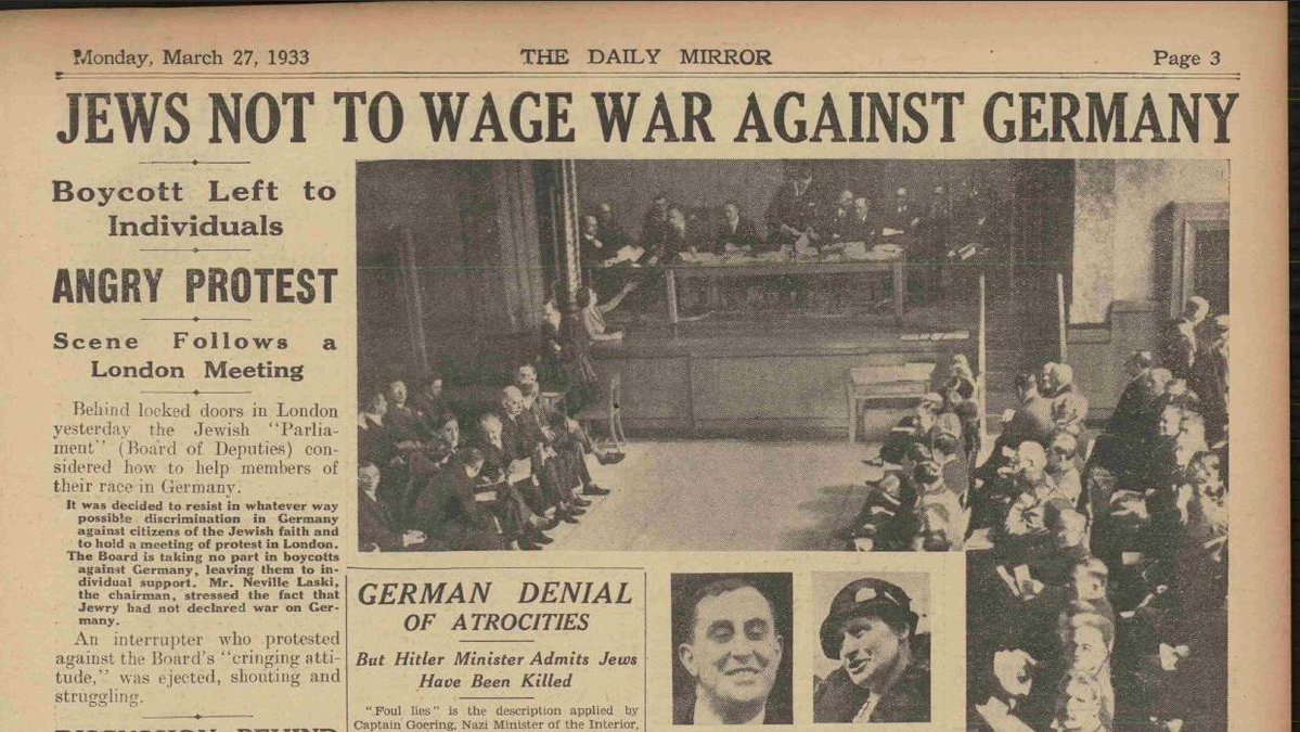 AdinHaykin1's tweet photo. Wow, tell us about the innocent German victims of this two-day Jewish war. https://t.co/p0zAu6Vl2X