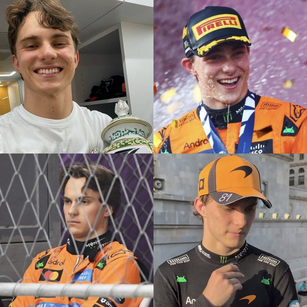 oscpiastry's tweet photo. i swear oscar piastri being my favorite driver is equivalent to peter parker being my favorite marvel character. what is happiness https://t.co/i9lQlAuliL